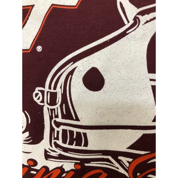Womens Klutch Hokies Tee VT Virginia Tech 3/4 Sleeve Scoop Neck NWT SEE DETAILS - Picture 5 of 9